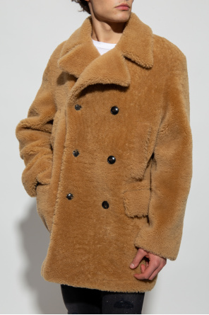 Amiri Double-breasted shearling coat