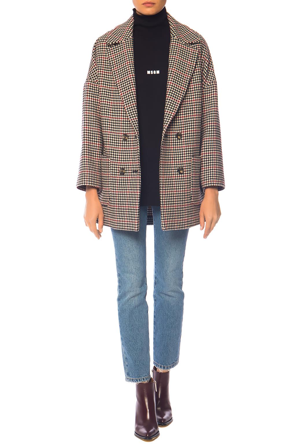 red valentino houndstooth coat