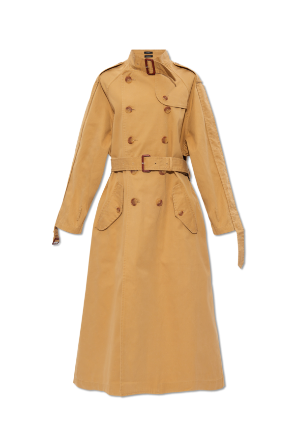 Trench coat with standing collar od R13