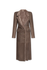 The Mannei BROWN ‘Greenock’ double-breasted coat