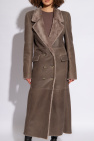 The Mannei BROWN ‘Greenock’ double-breasted coat