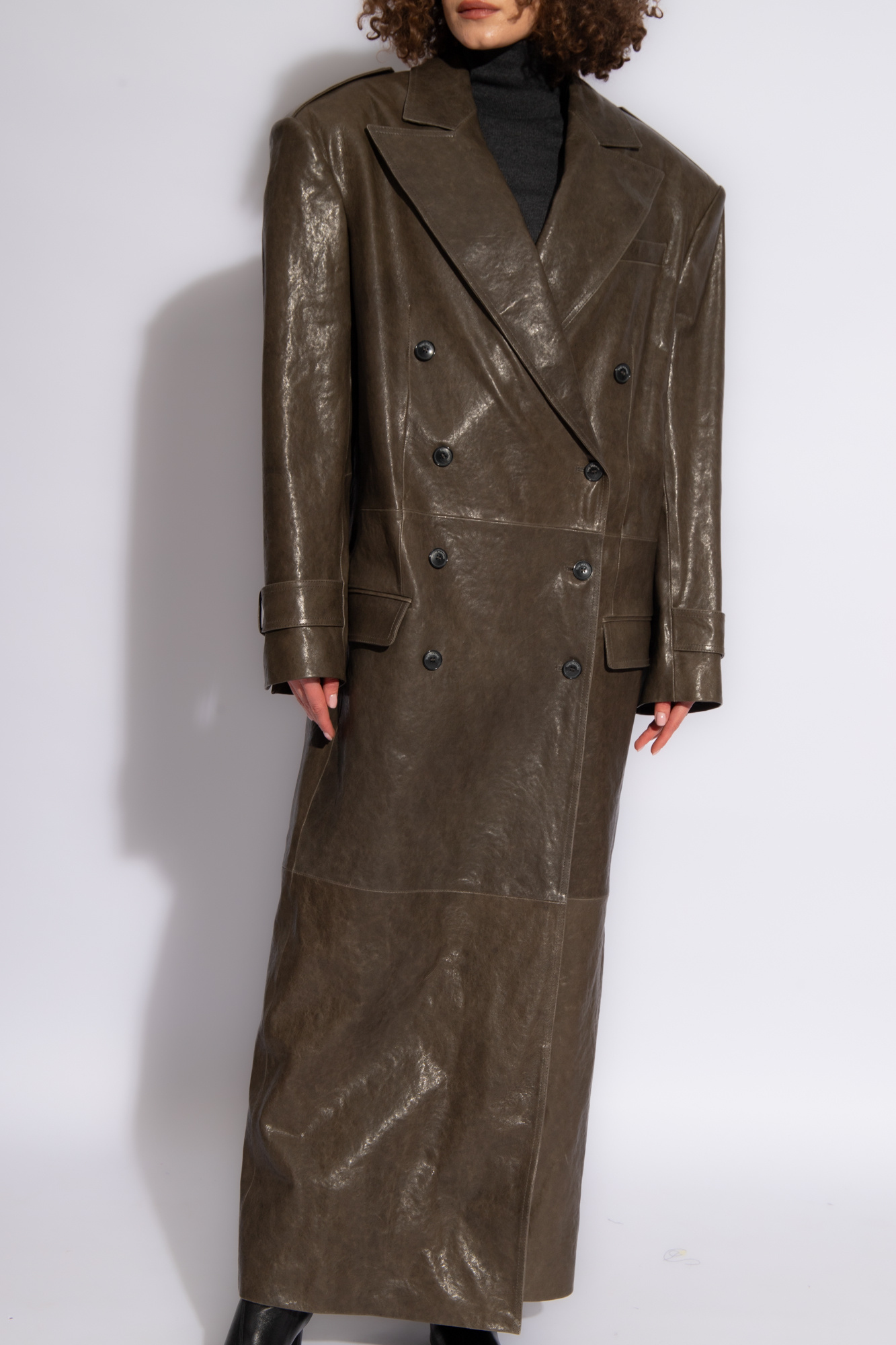 The Mannei ‘Copenhagen’ leather coat