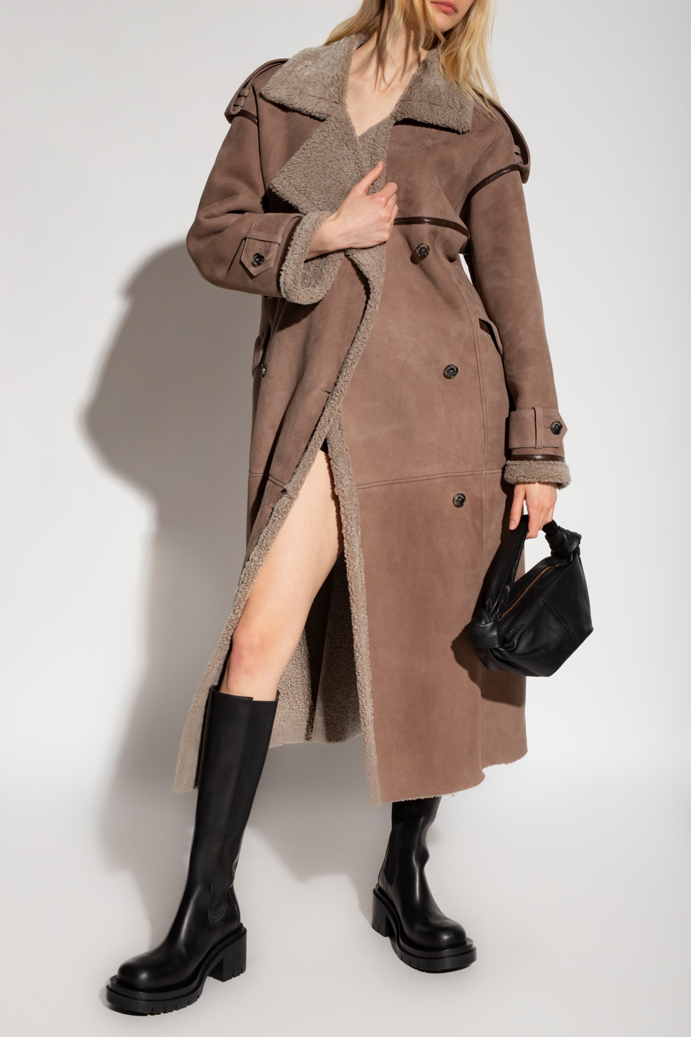 The Mannei ‘Jordan’ long shearling coat