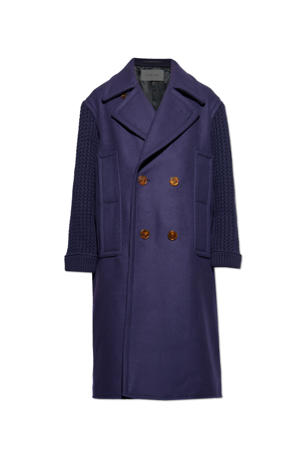 Wool coat with single vent od Lanvin