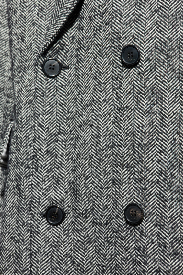 Lanvin Herringbone pattern coat | Men's | Vitkac