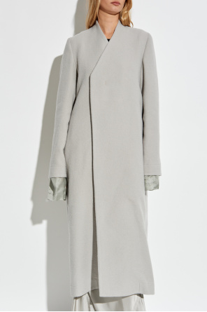 Rick Owens Wełniany płaszcz