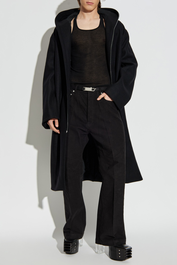 Rick Owens Wool coat with hood