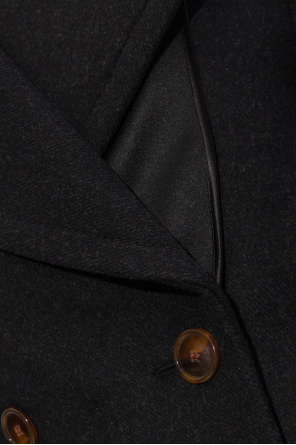 Lanvin Krótki dwurzędowy płaszcz