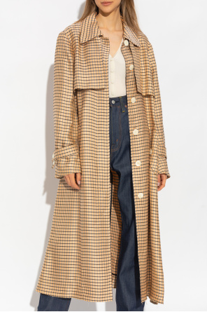 Lanvin Checked trench coat