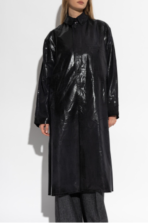 Maison Margiela Abrigo con efecto brillo