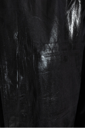 Maison Margiela Abrigo con efecto brillo