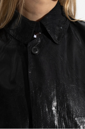 Maison Margiela Abrigo con efecto brillo