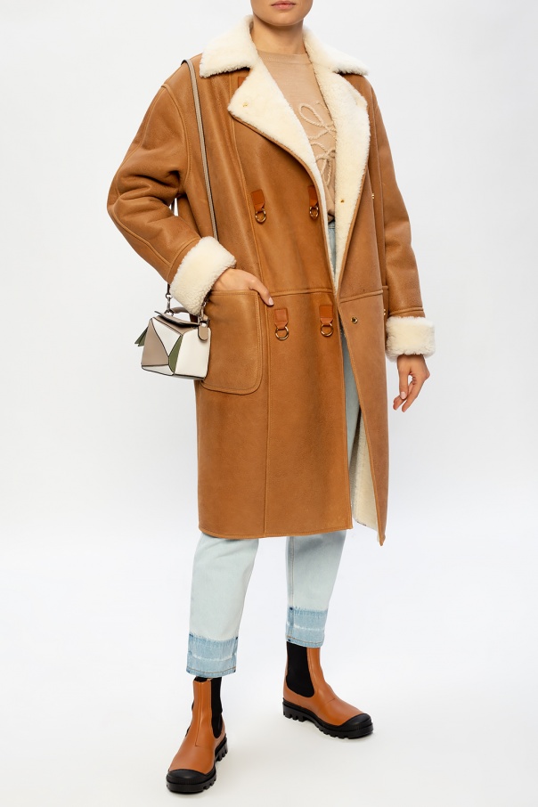 loewe shearling coat