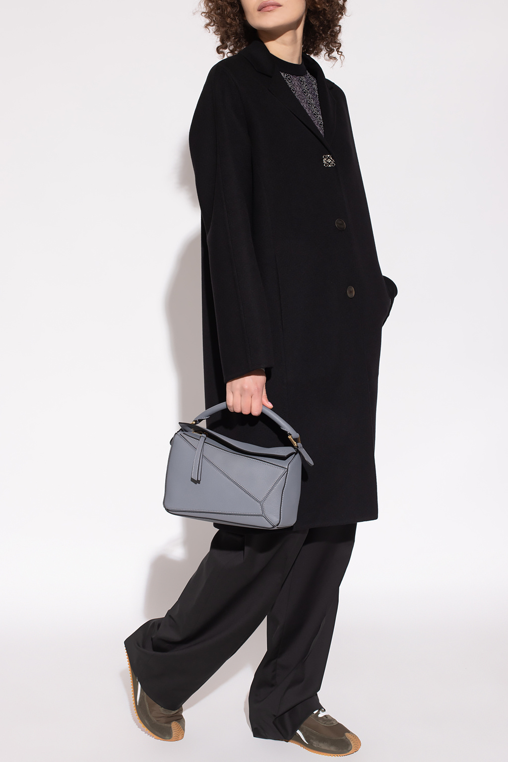 loewe LOGO Wool coat