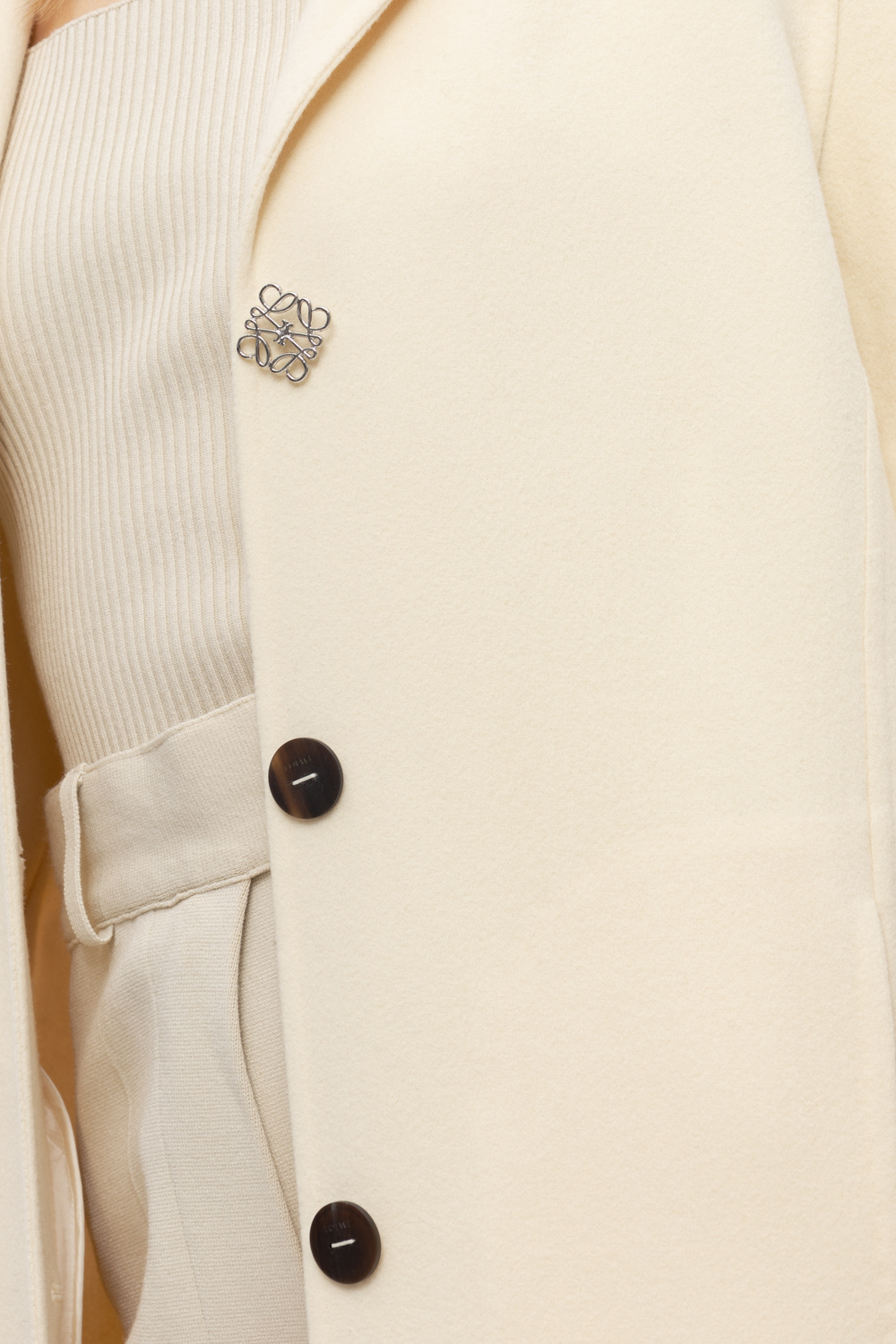 Loewe shirt with logo loewe t shirt tan