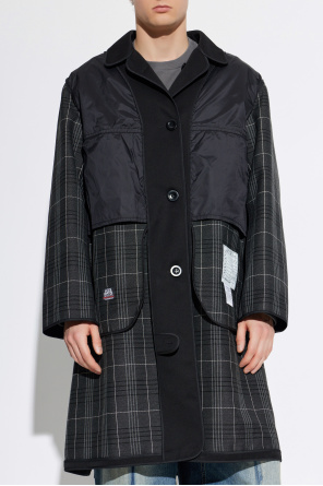 Maison Margiela Reversible coat made from combined materials