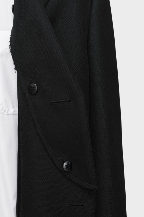 Maison Margiela Wool coat with raw-edge finish