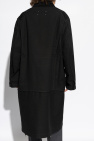 Maison Margiela BLACK Coat with corduroy inserts