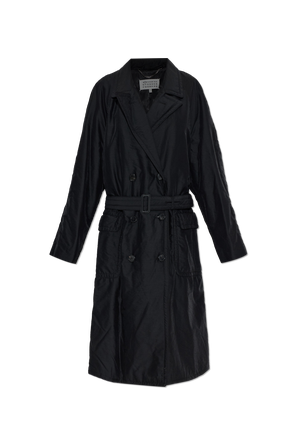 Double-breasted wool coat
