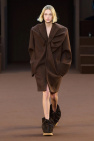 Loewe BROWN Draped coat