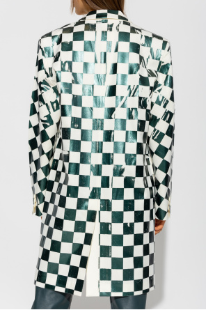 IN HONOUR OF MOVEMENT AND BREAKING PATTERNS Checked coat