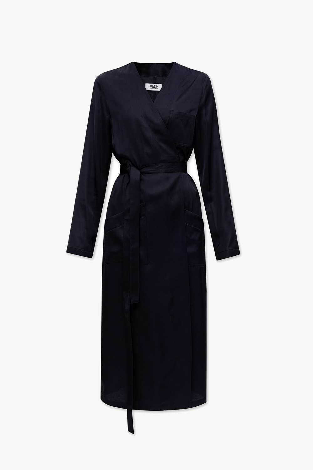 MM6 Maison Margiela Black Wrap Coat