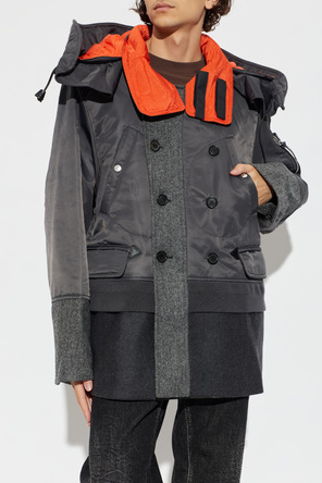 Dsquared2 Insulated coat with stand-up collar