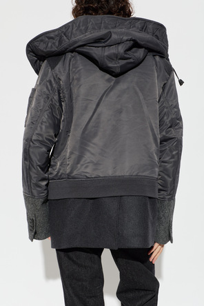 Dsquared2 Insulated coat with stand-up collar