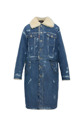 Vintage-style denim coat