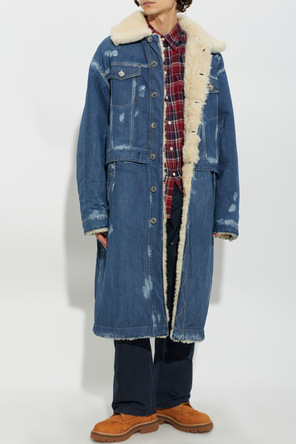 Dsquared2 Vintage-style denim coat