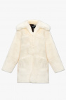 Dsquared2 cream Faux fur coat
