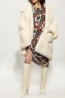 Dsquared2 cream Faux fur coat