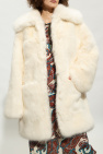 Dsquared2 cream Faux fur coat