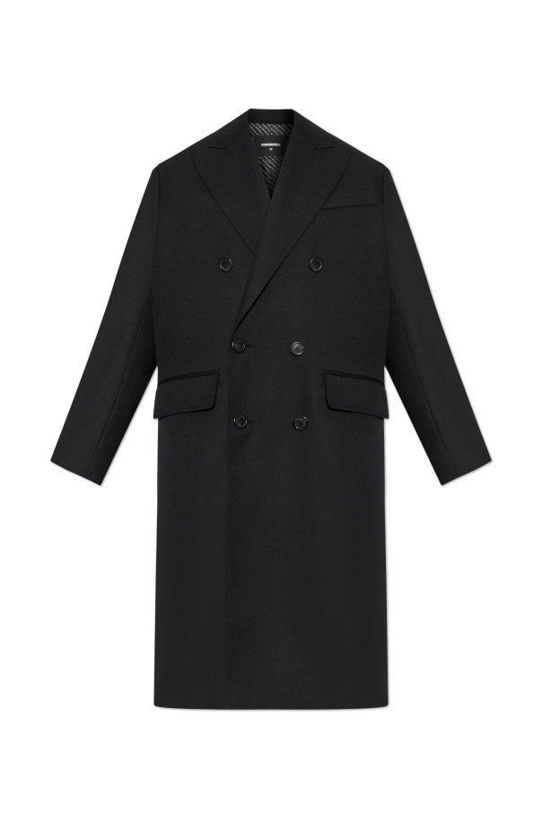 Dsquared2 Wełniany płaszcz