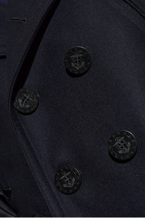 Dsquared2 Kurzer, zweireihiger Mantel aus Materialmix