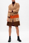 Dsquared2 beige Wool coat with logo