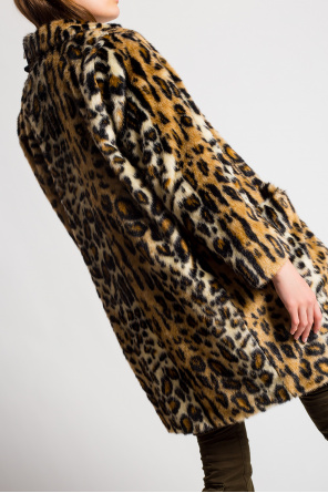 Dsquared2 Coat with leopard print