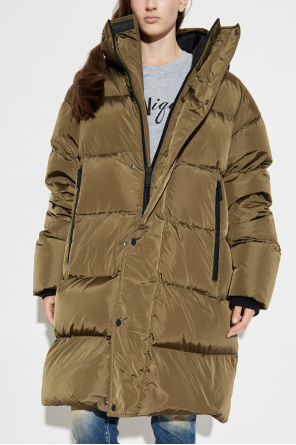 Dsquared2 Abrigo largo de plumas