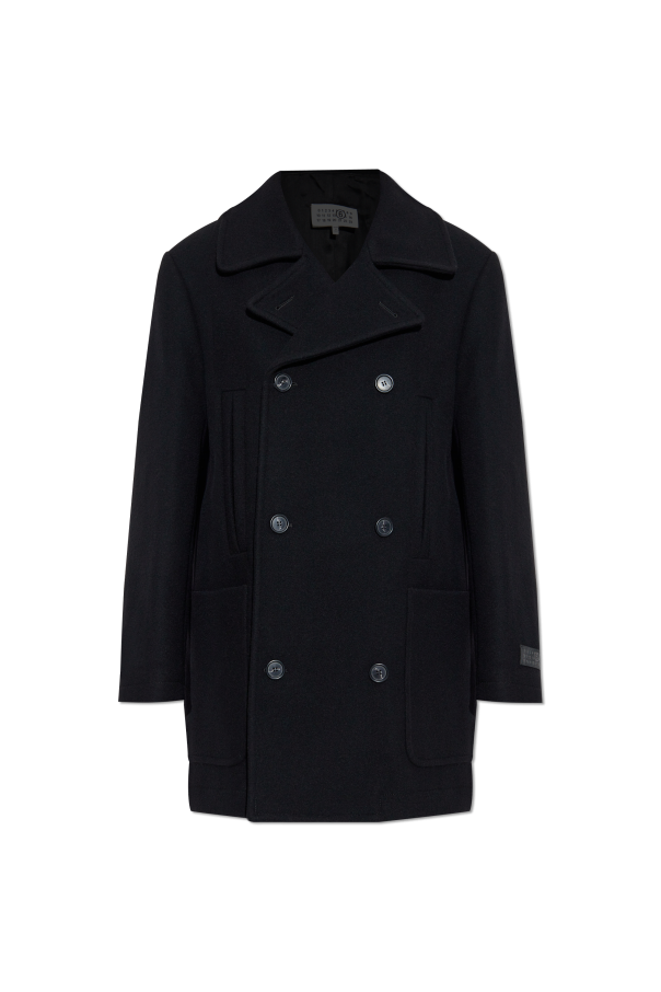 MM6 Maison Margiela Dwurzędowy płaszcz