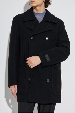 MM6 Maison Margiela Dwurzędowy płaszcz