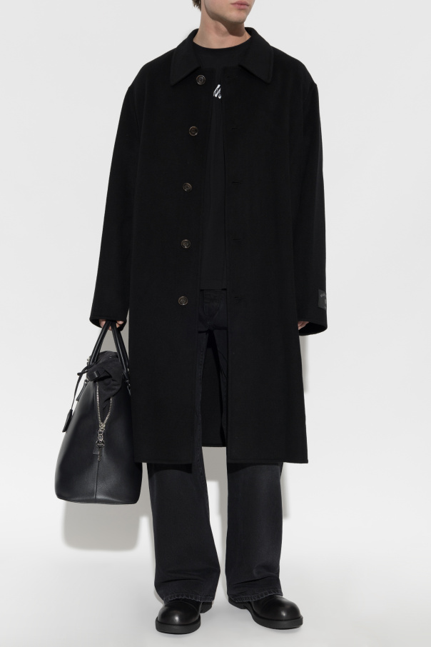 MM6 Maison Margiela Wełniany płaszcz