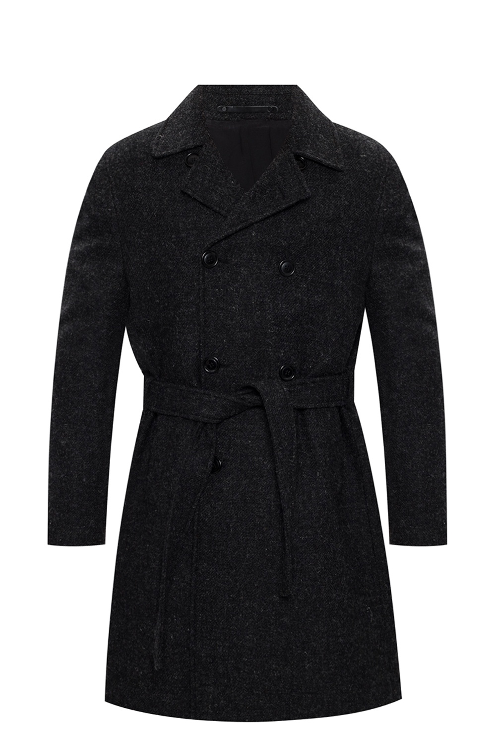 all saints double breasted coat