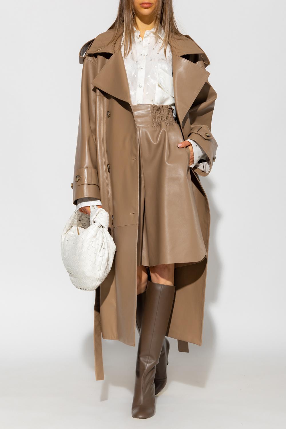 The Mannei ‘Amman’ leather coat