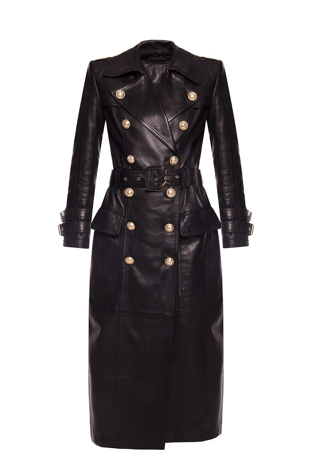 balmain long coat