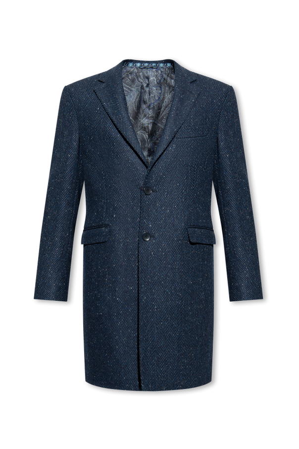 Coat with herringbone pattern od Etro