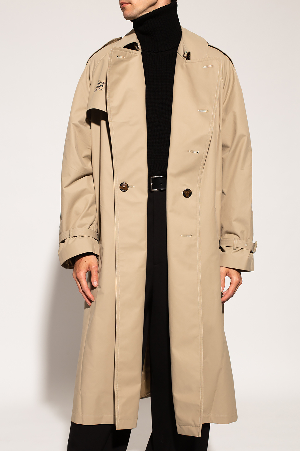 VETEMENTS Printed trench coat