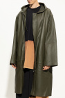VETEMENTS Hooded leather coat