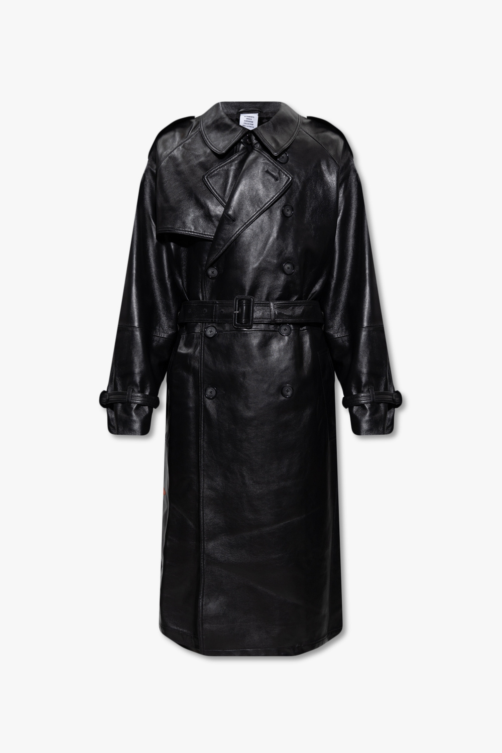 VETEMENTS Leather trench coat