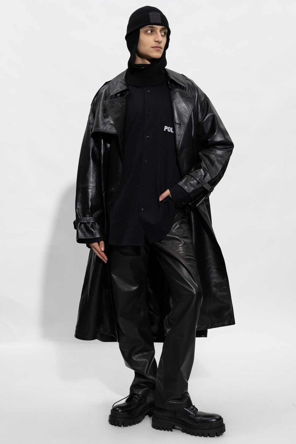 VETEMENTS Leather trench coat