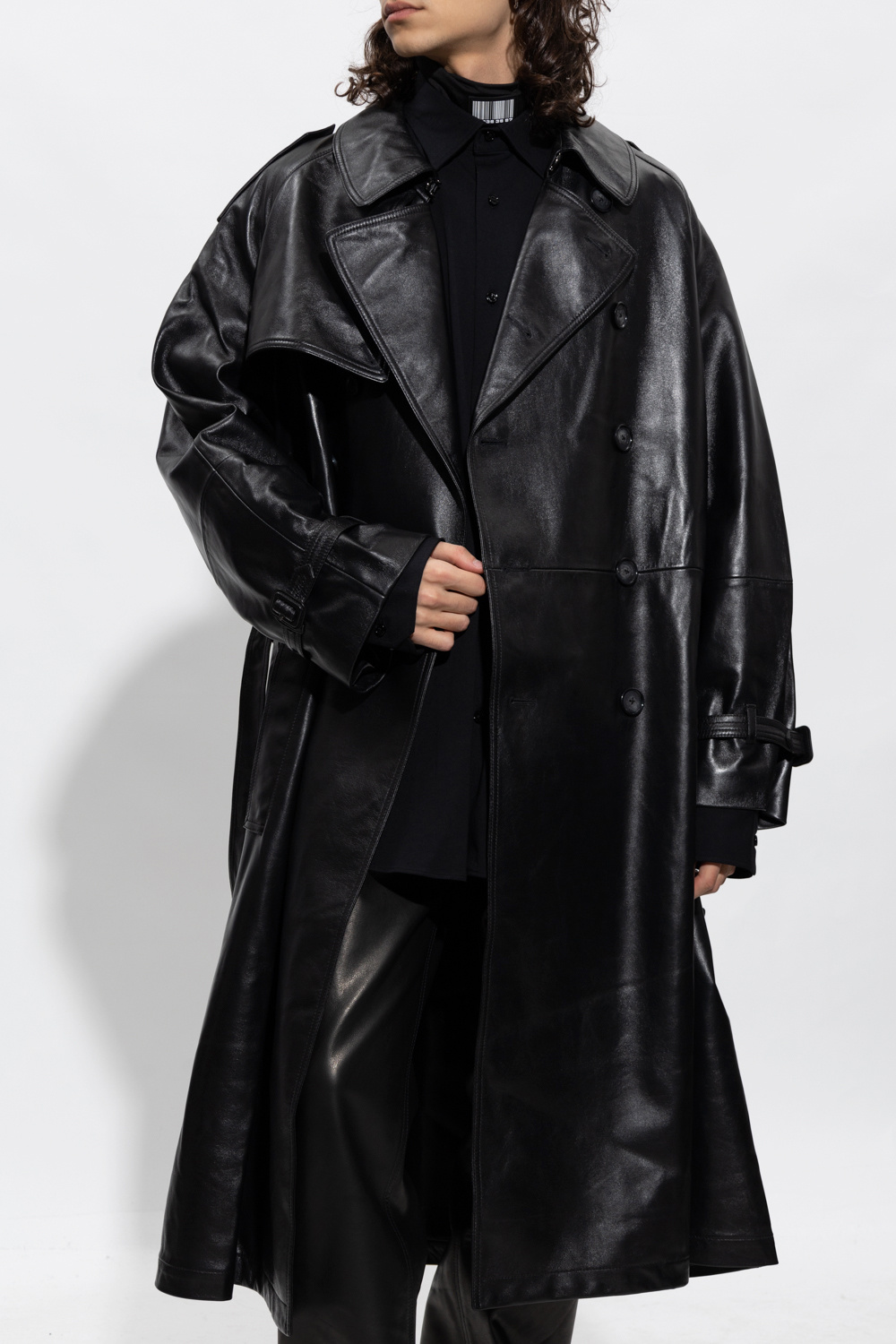 VETEMENTS Leather trench coat